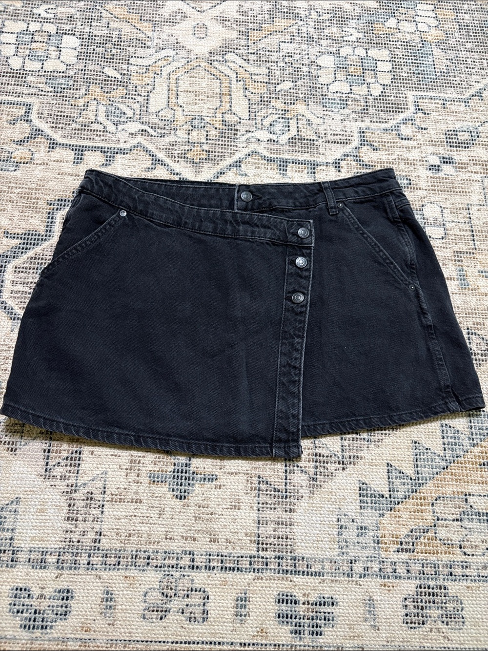 We the Free Wynne distressed denim skirt. Size 33